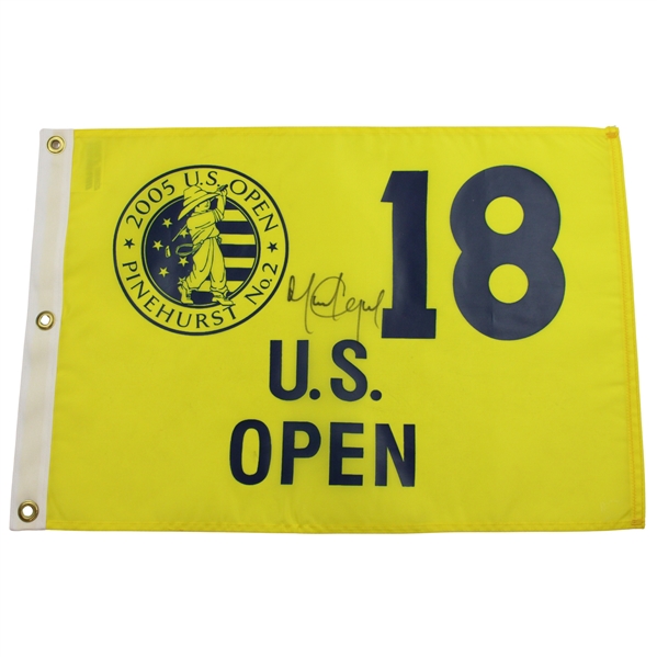 Michael Campbell Signed 2005 US Open at Pinehurst Embroidered Flag JSA ALOA