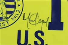 Michael Campbell Signed 2005 US Open at Pinehurst Embroidered Flag JSA ALOA