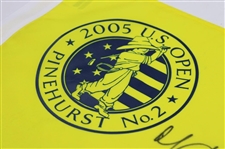 Michael Campbell Signed 2005 US Open at Pinehurst Embroidered Flag JSA ALOA