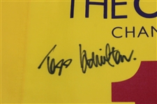 Todd Hamilton Signed 2004 The Open Championship at Royal Troon Flag JSA ALOA