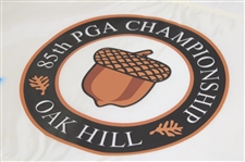 Shaun Micheel Signed 2005 PGA Championship at Oak Hill White Screen Flag JSA ALOA