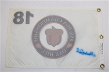 Shaun Micheel Signed 2005 PGA Championship at Oak Hill White Screen Flag JSA ALOA