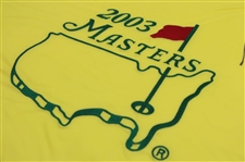 Mike Weir Signed 2003 Masters Tournament Embroidered Flag PSA/DNA #H08688