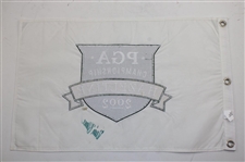 Rich Beem Signed 2002 PGA Championship at Hazeltine Flag JSA ALOA