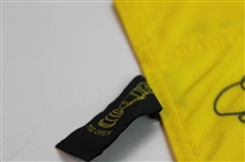 Ernie Els Signed 2002 The OPEN at Muirfield Yellow Screen Flag JSA ALOA