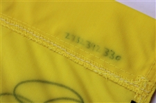 Ernie Els Signed 2002 The OPEN at Muirfield Yellow Screen Flag JSA ALOA