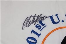 Retief Goosen Signed 2001 Us Open at Embroidered Southern Hills Flag JSA ALOA
