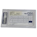 Nick Faldo & D. Martin Signed 1997 The Players Championship Official Scorecard PSA/DNA Authentic AUTO