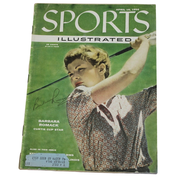 Barbara Romack Signed 1956 Sports Illustrated Magazine JSA ALOA