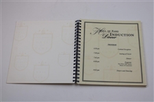 Gary Player, Johnny Miller & Nick Faldo Signed 1998 WGHoF Inaugural Dinner Booklet JSA ALOA