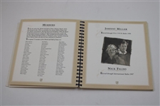 Gary Player, Johnny Miller & Nick Faldo Signed 1998 WGHoF Inaugural Dinner Booklet JSA ALOA