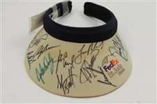 Ray Floyd, Hale Irwin, ChiChi Rodriguez & Two (2) Multi-Signed Hats/Visors JSA ALOA