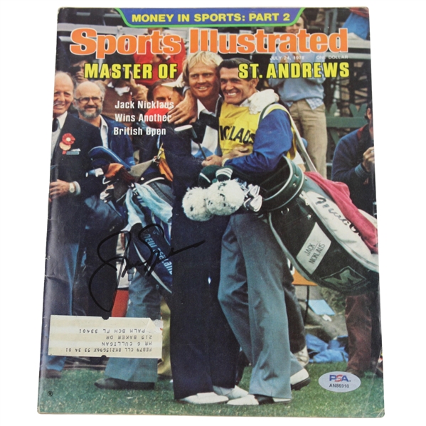 Jack Nicklaus Signed1978 Sports illustrated Magazine - July 24th PSA #AN86910