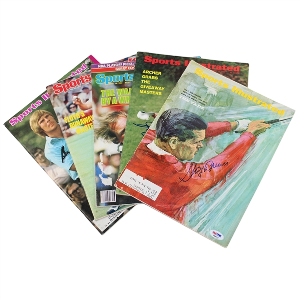 Brewer, Crenshaw, Archer, Stadler & Floyd Signed Sports Illustrated Magazines PSA & JSA