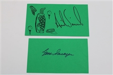 Ten (10) Signed Cuts & Scorecards inc. Sarazen, Nelson, Annika & more JSA ALOA