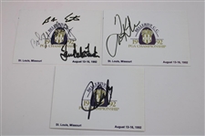 Ten (10) Signed Cuts & Scorecards inc. Sarazen, Nelson, Annika & more JSA ALOA