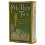 Vintage Box of Rite Hite Always Uniform in Height Tee Box with Tees
