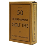 Vintage Box of The Perfect Balanced Tee Tournament Golf Tees Box with Tees