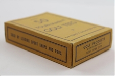 Vintage Box of The Perfect Balanced Tee Tournament Golf Tees Box with Tees