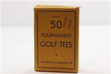 Vintage Box of The Perfect Balanced Tee Tournament Golf Tees Box with Tees
