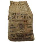 Vintage Honus Wagner Co. Speed King Canvas Tee Bag with Tees