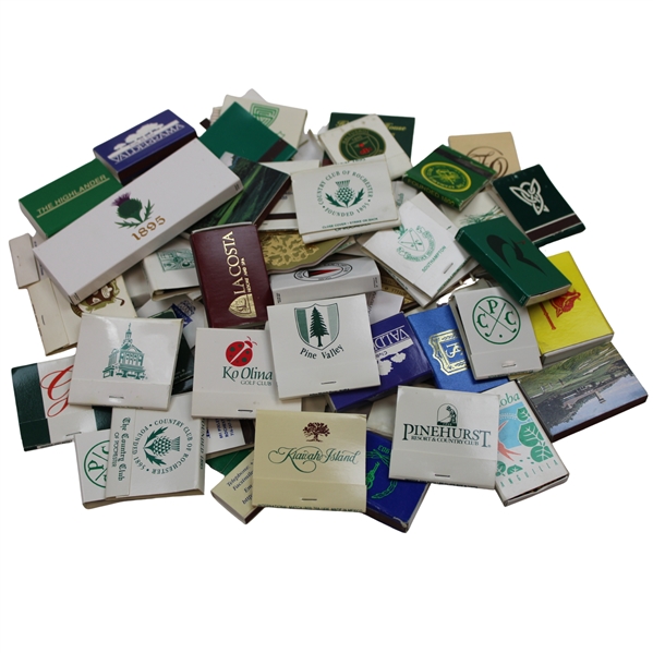 Fifty (50) Various Golf Course & Country Club Matchbooks