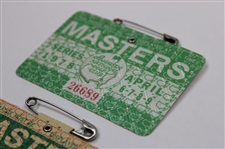 1974 & 1978 Masters Tournament SERIES Badges #23733 & #26689 - Gary Player Winner