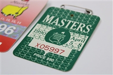 1989, 1990 & 1996 Masters Tournament SERIES Badges - Nick Faldo Winner
