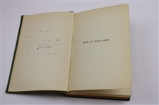 1912 'How to Play Golf' 1st Edition Book by Harry Vardon
