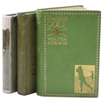 Three (3) Vintage Golf Books by Travis, Park & Vardon
