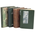 Four (4) Vintage Golf Books by Hutchinson, Hilton, Barnes & Haultain