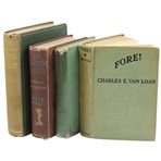 Four (4) Vintage Golf Books by Hutchinson, Duncan & Darwin, Keeler & Van Loan