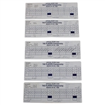 Kite, Sutton, Janzen & Seven (7) Others Signed 1998-99 Players Championship Official Scorecards