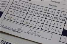 Kite, Sutton, Janzen & Seven (7) Others Signed 1998-99 Players Championship Official Scorecards