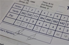 Kite, Sutton, Janzen & Seven (7) Others Signed 1998-99 Players Championship Official Scorecards