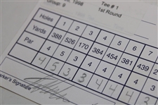 Price, Olazabal, Tway & Seven (7) Others Signed 1998 Players Championship Official Scorecards