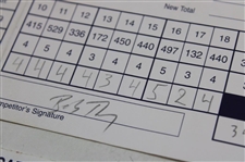 Price, Olazabal, Tway & Seven (7) Others Signed 1998 Players Championship Official Scorecards