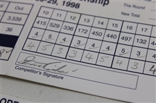 Price, Olazabal, Tway & Seven (7) Others Signed 1998 Players Championship Official Scorecards