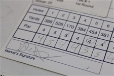 Price, Olazabal, Tway & Seven (7) Others Signed 1998 Players Championship Official Scorecards