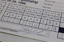 Price, Olazabal, Tway & Seven (7) Others Signed 1998 Players Championship Official Scorecards