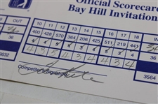 Singh, Love, Kite & Seven (7) Others Signed 1998-99 Bay Hill Invitational Official Scorecards