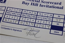 Singh, Love, Kite & Seven (7) Others Signed 1998-99 Bay Hill Invitational Official Scorecards