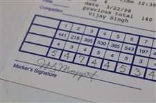 Singh, Love, Kite & Seven (7) Others Signed 1998-99 Bay Hill Invitational Official Scorecards