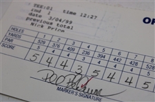 Singh, Sluman, Price & Seven (7) Others Signed 1998-99 Doral Ryder Open Official Scorecards