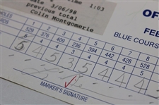 Langer, Duval, Azinger & Seven (7) Others Signed 1998-99 Doral-Ryder Open Official Scorecards