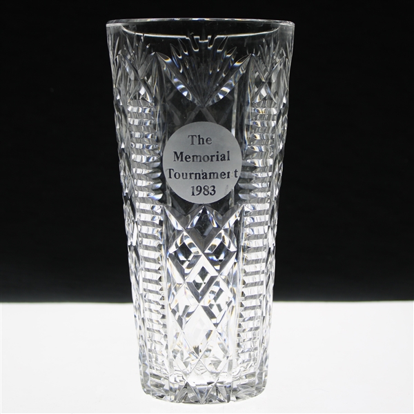 Brad Bryants 1983 The Memorial Tournament Waterford Crystal Vase - Player Gift