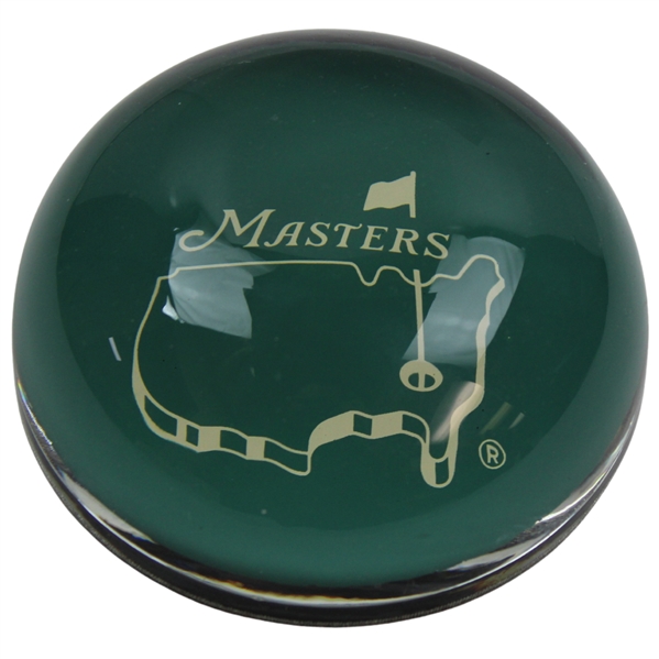 Masters Tournament Logo Glass Paperweight