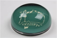 Masters Tournament Logo Glass Paperweight