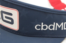 Bubba Watson Signed Personal PING Red, White & Blue USA 'BUBBA' Visor JSA ALOA