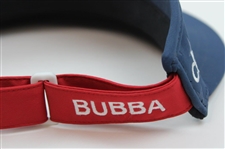 Bubba Watson Signed Personal PING Red, White & Blue USA 'BUBBA' Visor JSA ALOA